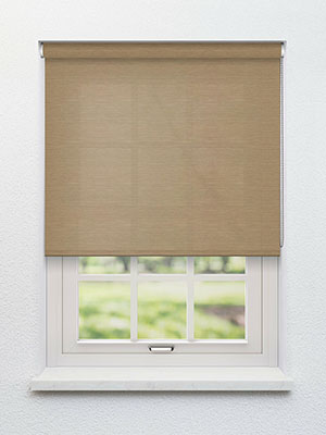 Fabric blind custom made Unga Pale Khaki LF