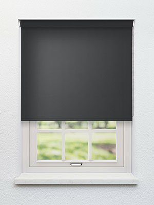Fabric blind custom made Zarembo Dark Shadow