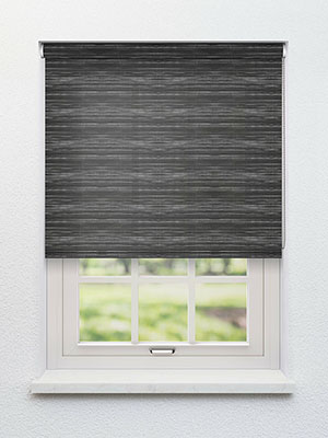 Fabric blind custom made Seguam Charcoal LF