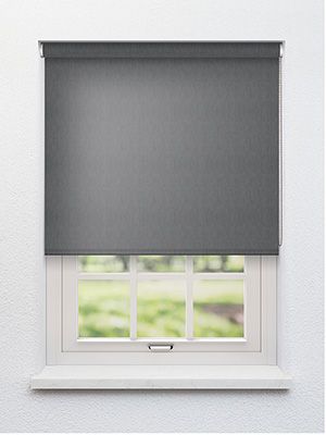 Fabric blind custom made Nagai 3% Charcoal Iron Grey